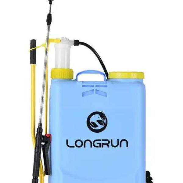 front view of manual backpack sprayer